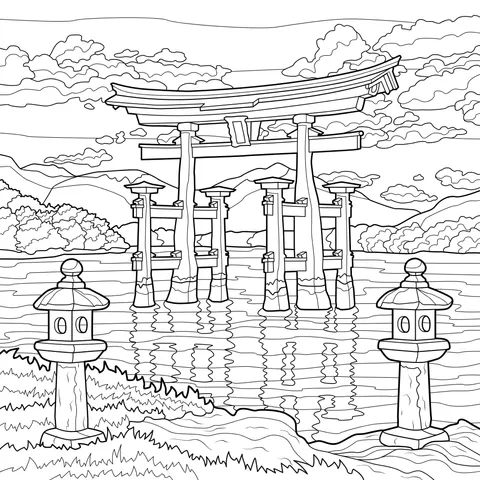 Torii Gate in the Sea
