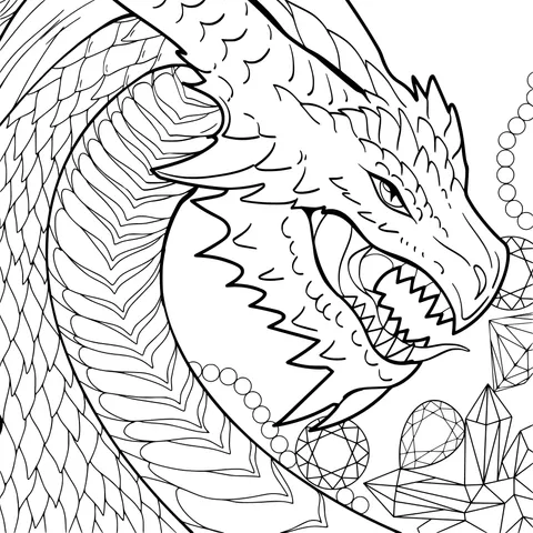 Violet - Blue Iridescent Dragon