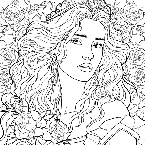 Blonde Rose - Princess with a Crown