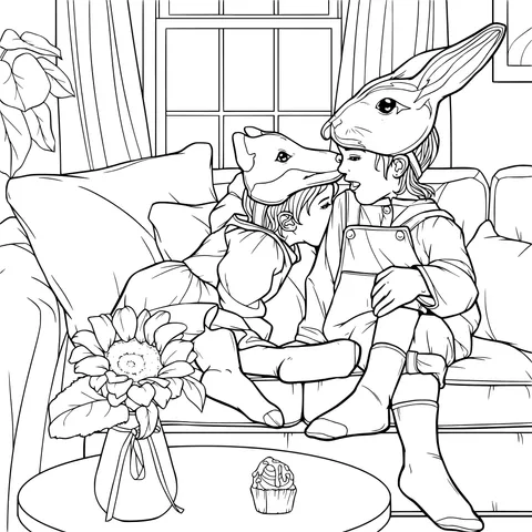 Warm Parent - Child Interaction Scene
