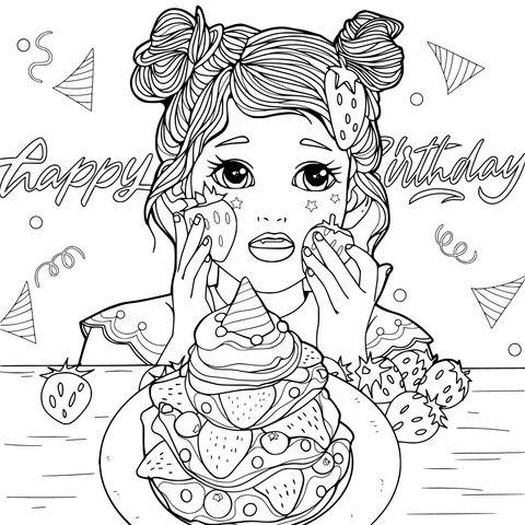 草莓生日女孩