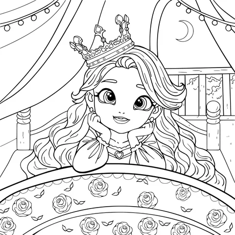 The Princess in Bed at Night