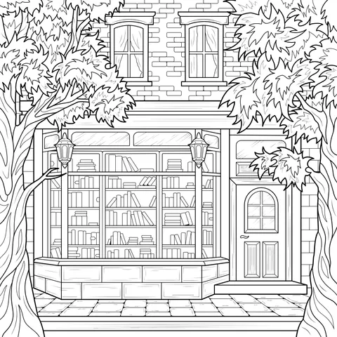 Bookstore in Autumn
