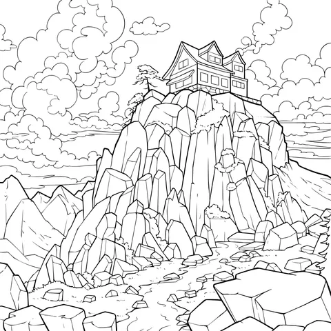 Cottage on the Mountain Peak