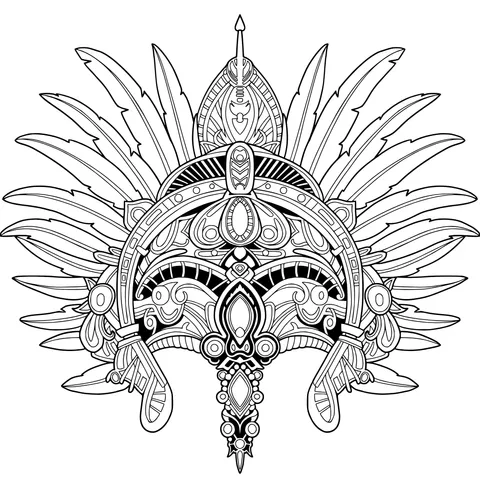 Gorgeous Feathered Headdress
