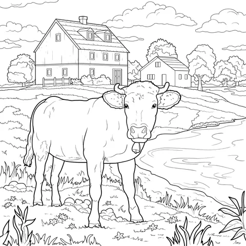 A Cow in a Pastoral Scene