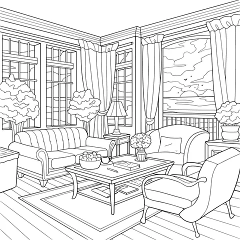 Cozy living - room scene