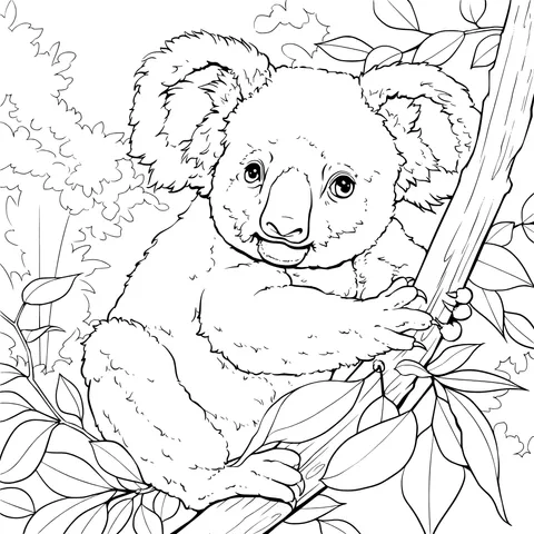 Koala on the Tree