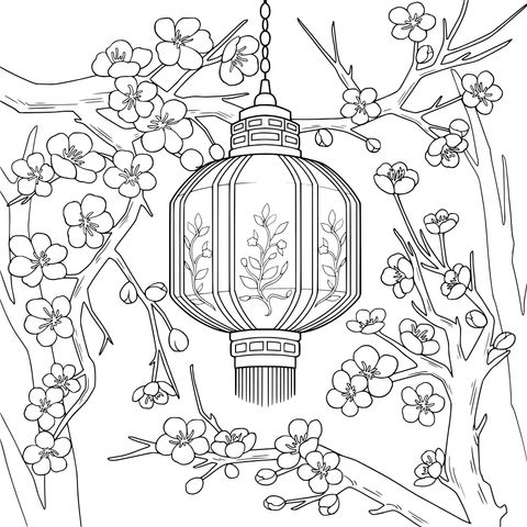 灯笼与繁花