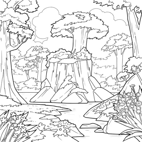 Serene Forest Scene