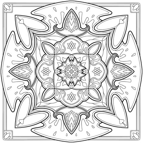 绚丽几何花纹图案