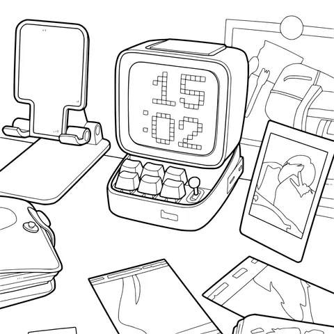 Vintage Electronic Device and Photos
