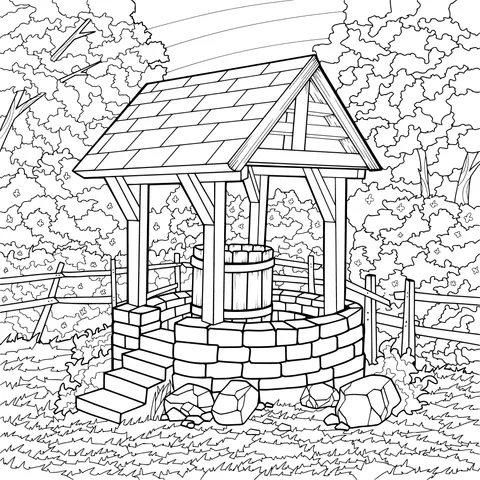 Old Well in the Countryside