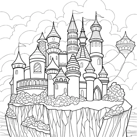 Fairy - tale Castle on a Cliff