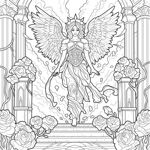 Winged Goddess with Scepter