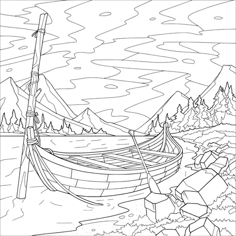 Wooden Boat on the Shore