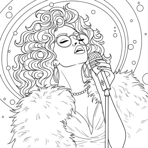 Stylish Lady Singing