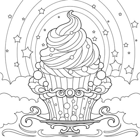 梦幻纸杯蛋糕
