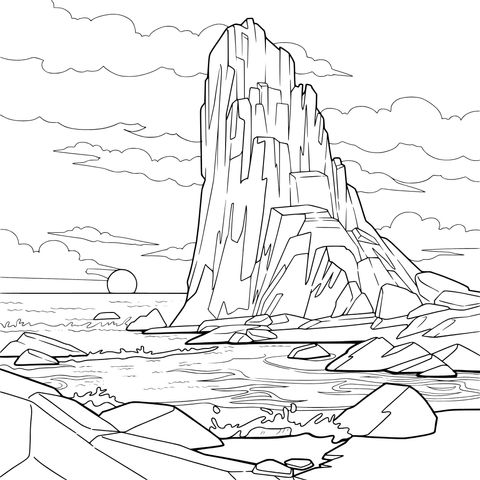 Magnificent Seaside Rock Scene