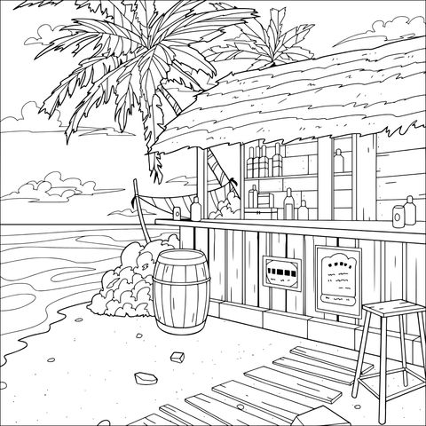 海滨茅草酒吧