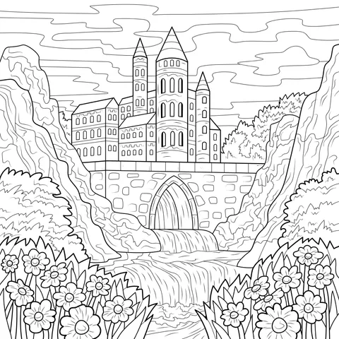 Fairy - tale Castle in the Mountains