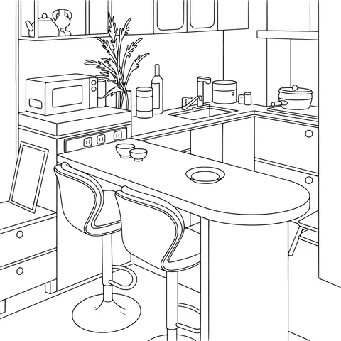 Cozy kitchen corner