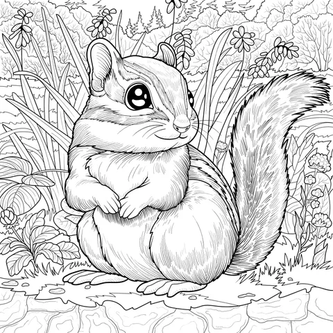 Chipmunk in the Forest