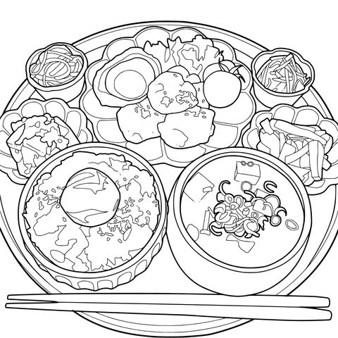 日式餐食拼盘