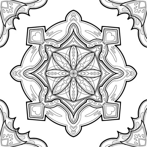Colorful Geometric Mandala Pattern
