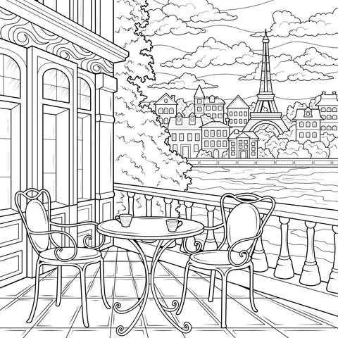 Beautiful View from a Parisian Balcony