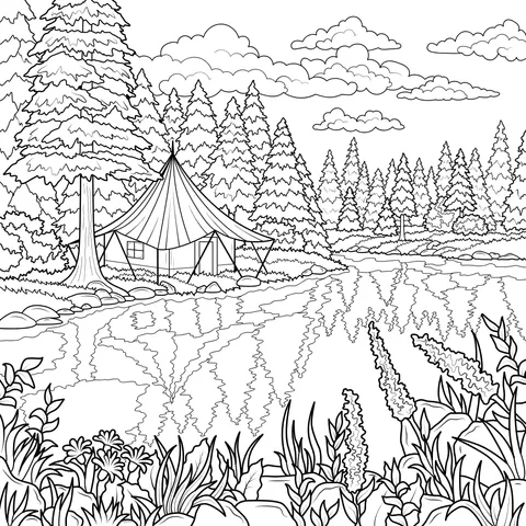 Beautiful Campsite by the Lake
