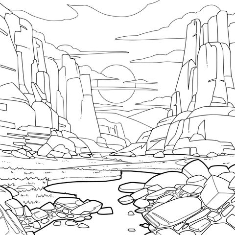 Paisaje del Cañón al Ocaso