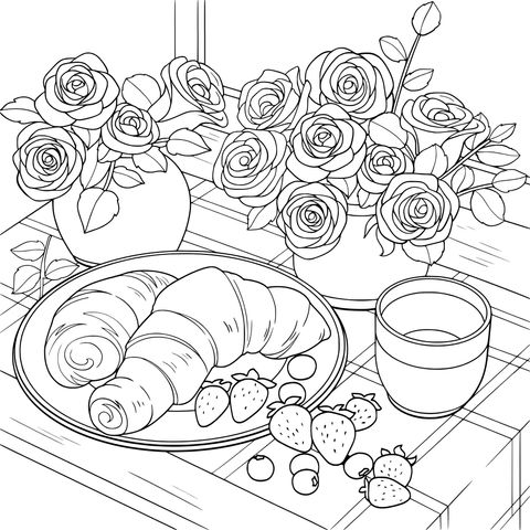 Breakfast with Roses