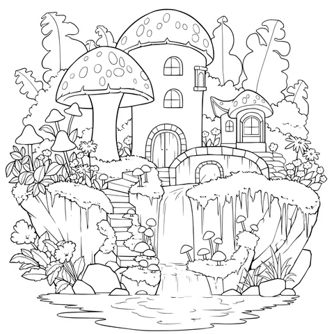 Mushroom Wonderland Cottage