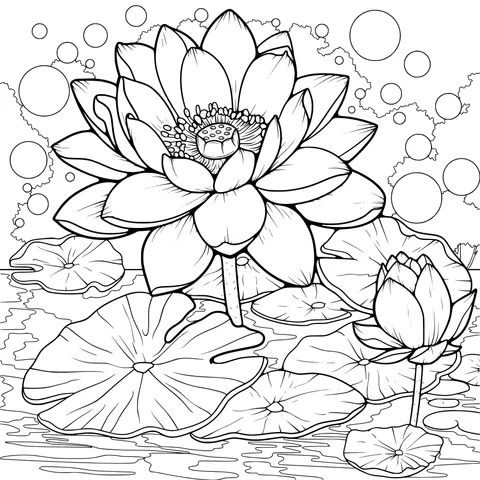 Blooming Pink Lotus