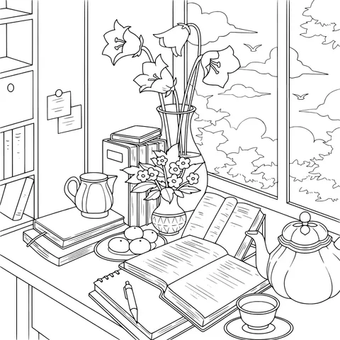 A Cozy Reading Nook by the Window