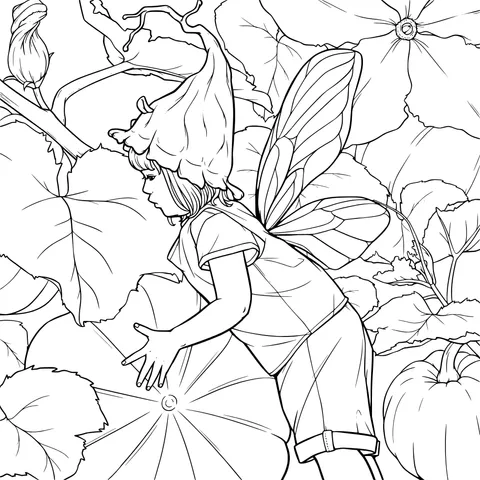 The Fairy in the Pumpkin Field