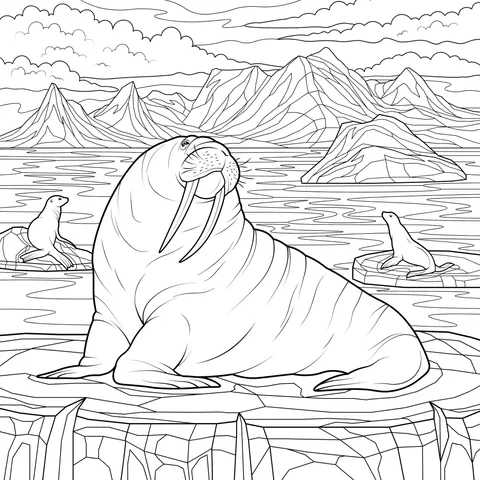 Walrus on the Ice - field