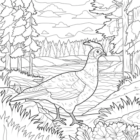 Beautiful Pheasant in the Forest