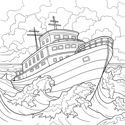 Ship in the Waves