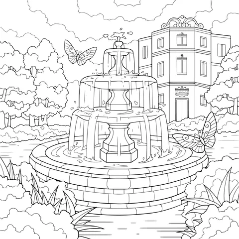 Fountain in the Garden