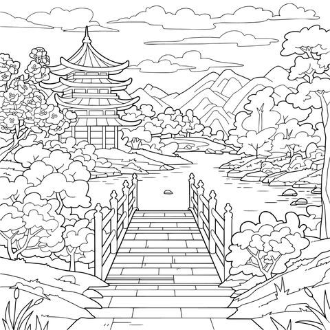 中式园林风景