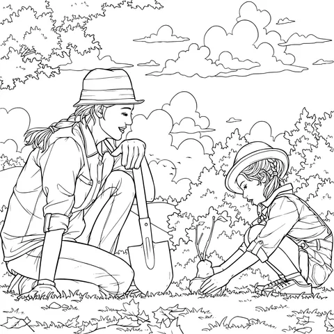 Parent - child tree - planting