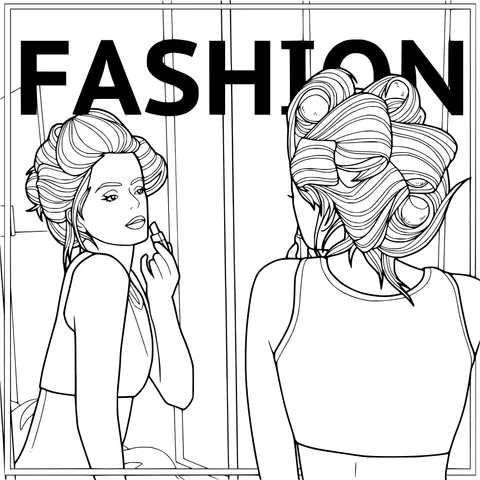 Fashionable Dressing - up Moment