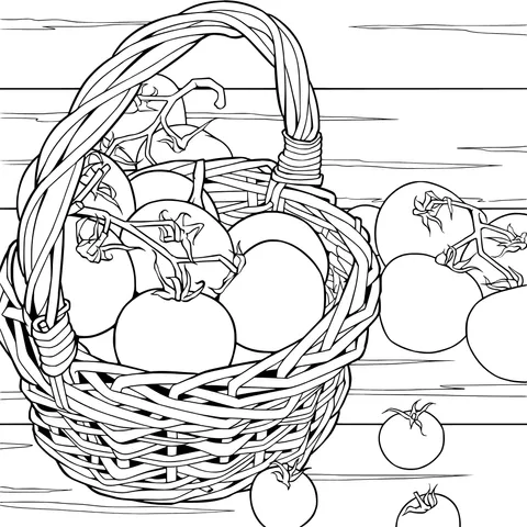 Tomatoes in a Basket