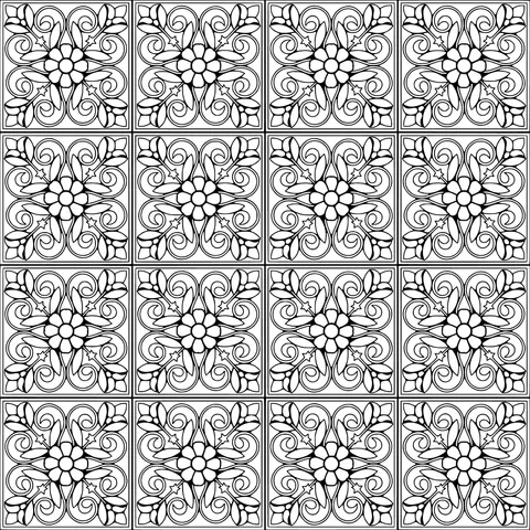 Colorful Floral Tile Patterns
