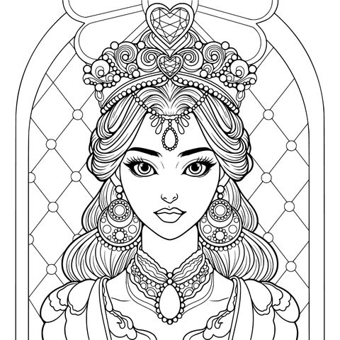 华丽装扮的公主