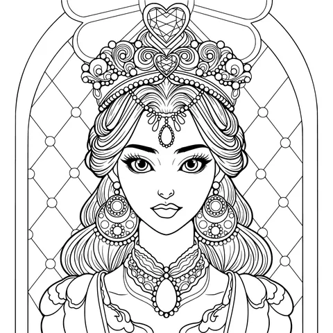 A Princess in Gorgeous Attire