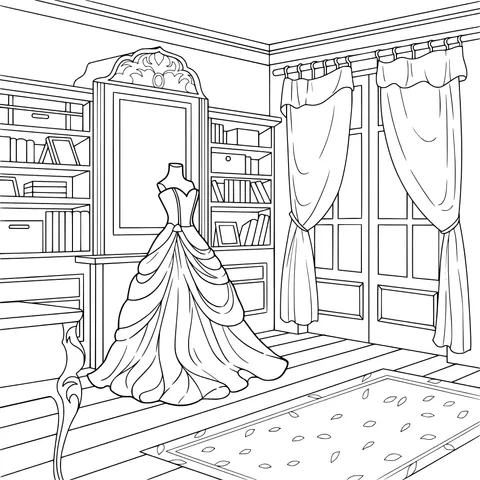 Room with a Gorgeous Gown