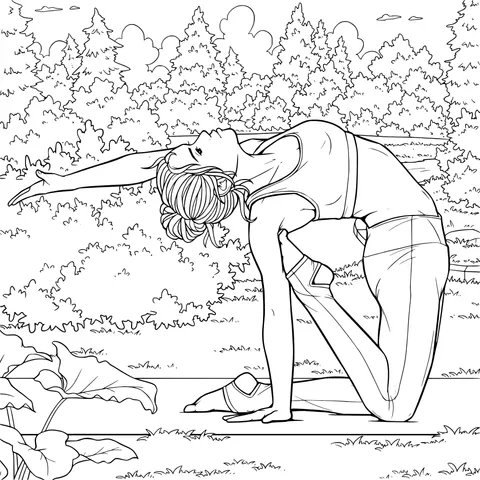 Outdoor Yoga Practitioner